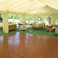 Monnow Marquees supply dance floors in their wedding marquees