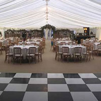 Monnow Marquees provide dance floors