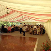 Marquees with a dance floor