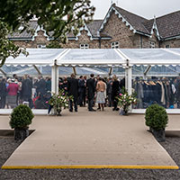 Marquee entrances by Monnow Marquees