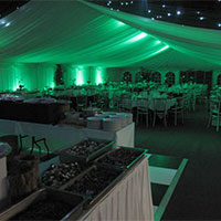 Marquee lighting by Monnow Marquees