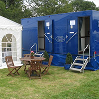 Marquee loos and WC conveniences by Monnow Marquees