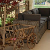 seating for your corporate or wedding marquee by Monnow Marquees