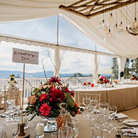 Wedding marquee location
