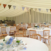 Wedding Marquee interior