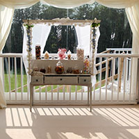 Romantic wedding marquee