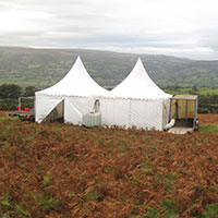 Marquee hire for TV and film production companies